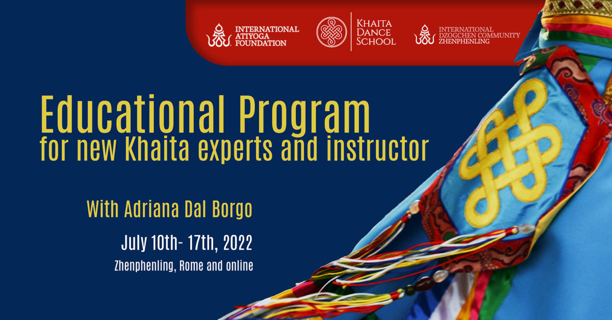 4th course of Khaita Educational Program in Zhenphenling, Rome, July 10-17, 2022